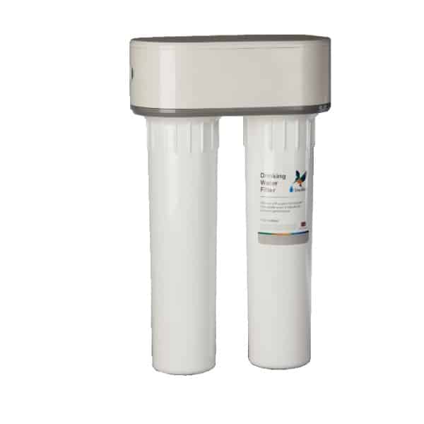 Callidus Doulton DUO Fluoridfilter inkl filterstavar Vatten Filterhus för montering under diskbänk