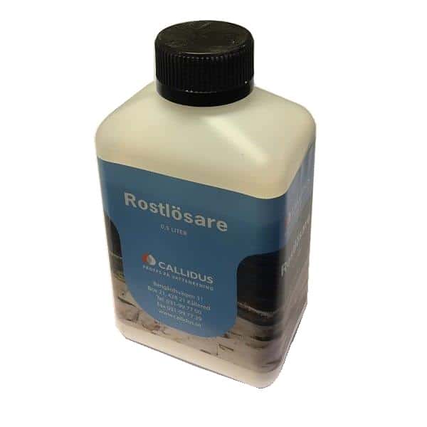 Rostlösare 0,5l Vatten Medel att använda vid service av avhärdningsfilter samt för att få bort järnavlagringar