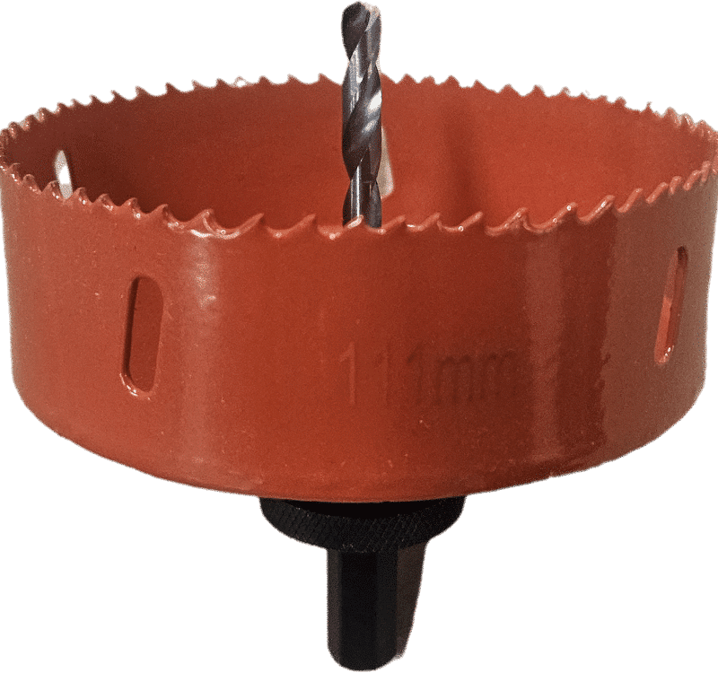 Hålsåg 111mm komplett med styrborr