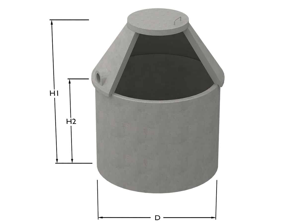 Sluten tank Tranåsbrunnen