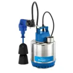 Pumpbrunn med dräneringspump och backventil