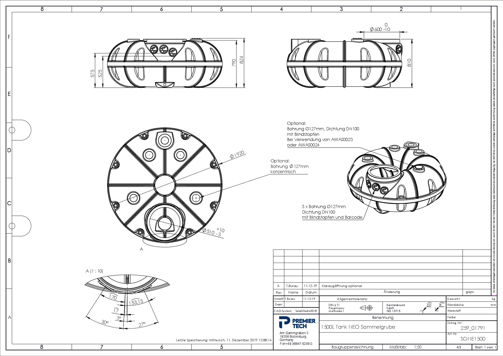 Neo Sluten avloppstank Neo Sluten avloppstank Avlopp Vi ger 35 års garanti för våra slutna tankar