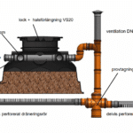 Slamavskiljare och kompakt kokosbädd (biofilter)